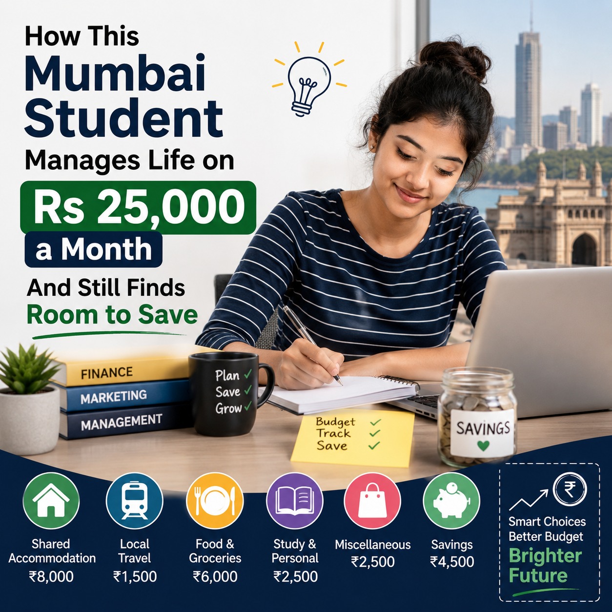 How This Mumbai Student Manages Life on Rs 25,000 a Month And Still Finds Room to Save
